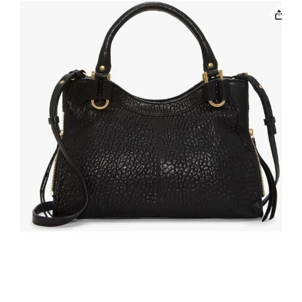Vince Camuto Kayli leather women's satchel crossbody - Black (Used)